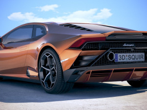 Huracan Evo 2019 3D Model