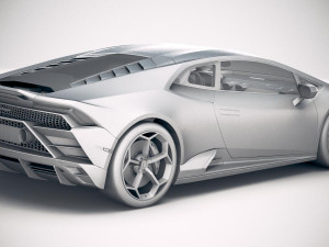 Huracan Evo 2019 3D Model