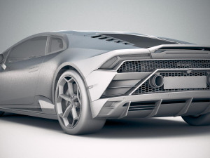 Huracan Evo 2019 3D Model