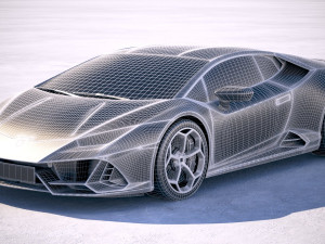 Huracan Evo 2019 3D Model