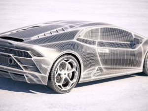 Huracan Evo 2019 3D Model