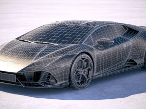 Huracan Evo 2019 3D Model