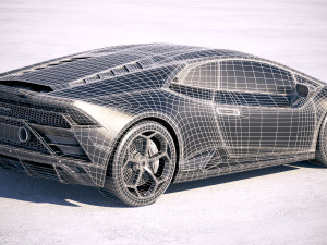 Huracan Evo 2019 3D Model