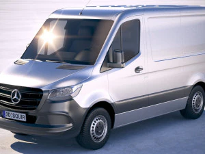 Mercedes-Benz Sprinter Curto 2019 Modelo 3D