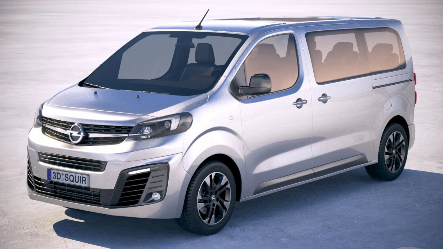 Opel Zafira Life 2020 3D Model .c4d .max .obj .3ds .fbx .stl .blend 