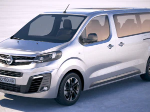 Opel Zafira Life 2020 3D Model