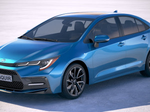 Toyota Corolla Sedan Regular 2020 3D 모델