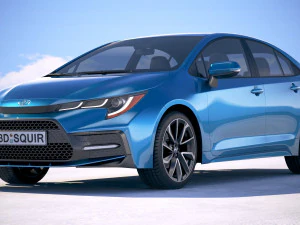 Toyota Corolla Sedan Regular 2020 3D Model