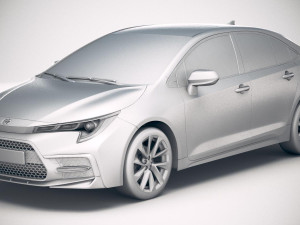 Toyota Corolla Sedan Regular 2020 Modelo 3D