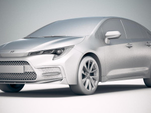 Toyota Corolla Sedan Regular 2020 Modelo 3D