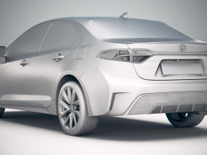 Toyota Corolla Sedan Regular 2020 Modelo 3D