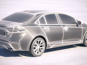 Toyota Corolla Sedan Regular 2020 Modelo 3D