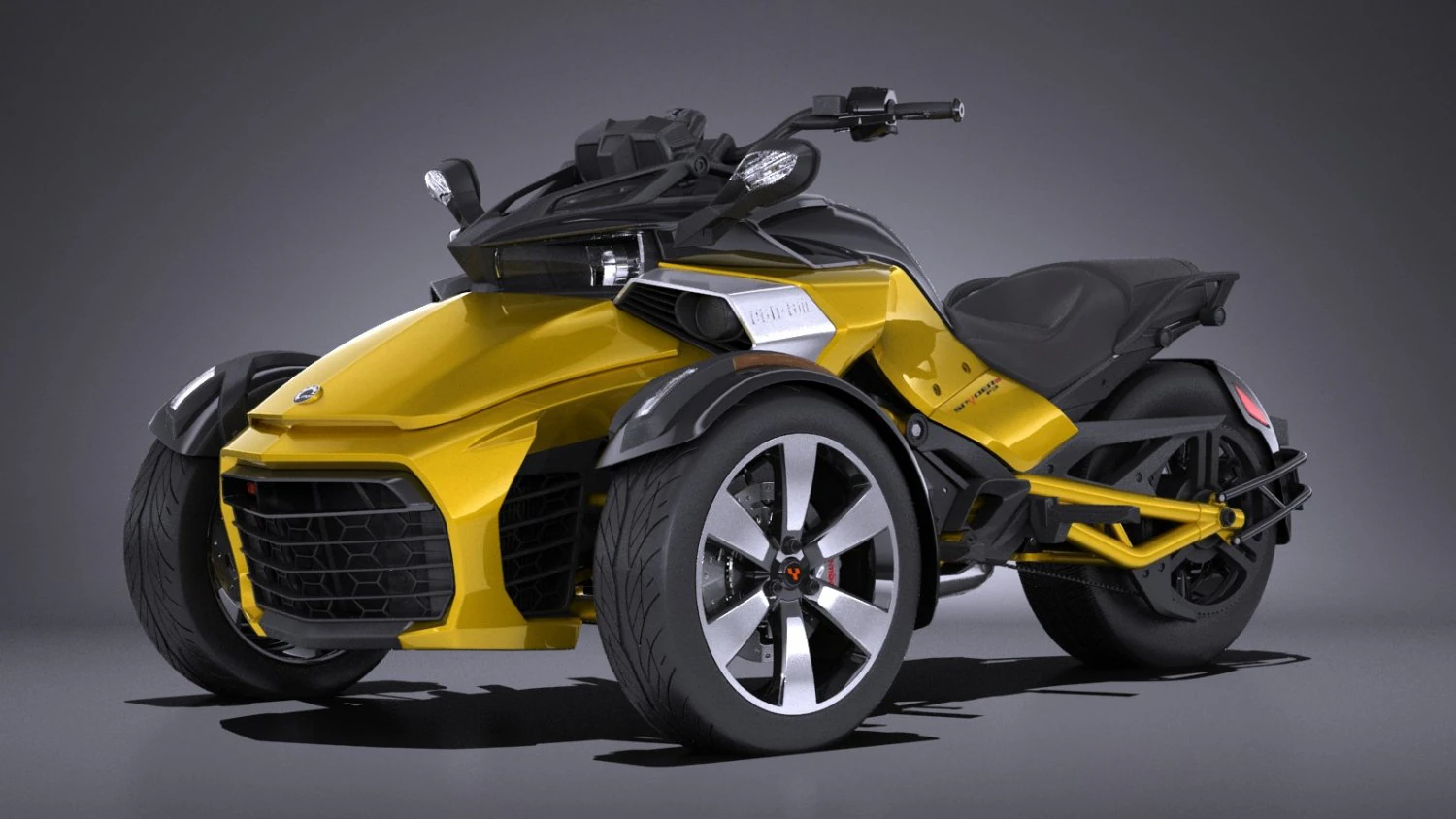 Can Am Spyder 2018 3D Model .c4d .max .obj .3ds .fbx .stl .blend
