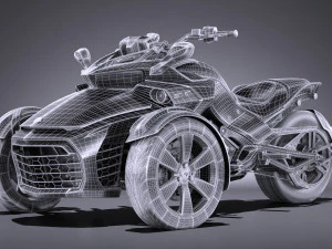 Can Am Spyder 2018 3D Model