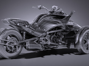 Can Am Spyder 2018 Modello 3D in Motocicletta 3DExport