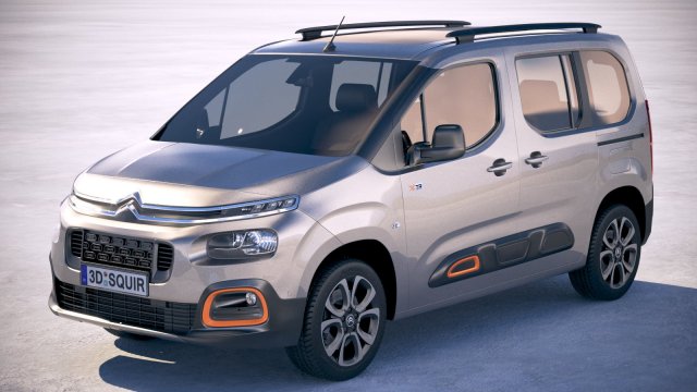 Citroen Berlingo 2019 3Dモデル .c4d .max .obj .3ds .fbx .stl .blend