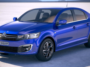 Citroen C-Elysee 2017 3D मॉडल