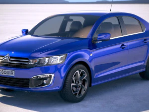 Citro&euml;n C-Elys&eacute;e 2017 Modelo 3D