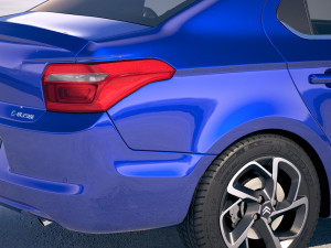 Citroen C-Elysee 2017 3D Model