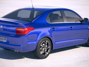 Citroen C-Elysee 2017 3D Model