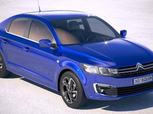 Citroen C-Elysee 2017 3D Model
