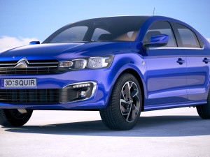 Citroen C-Elysee 2017 3D Model