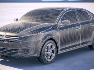 Citroen C-Elysee 2017 3D Model