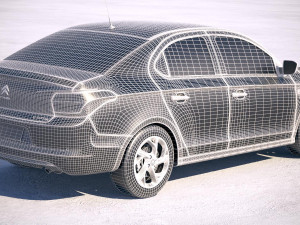 Citroen C-Elysee 2017 3D Model