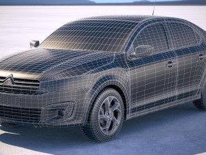 Citroen C-Elysee 2017 3D Model