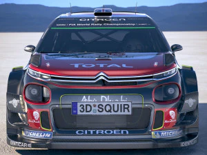 Citroen C3 WRC 2018 3D Model