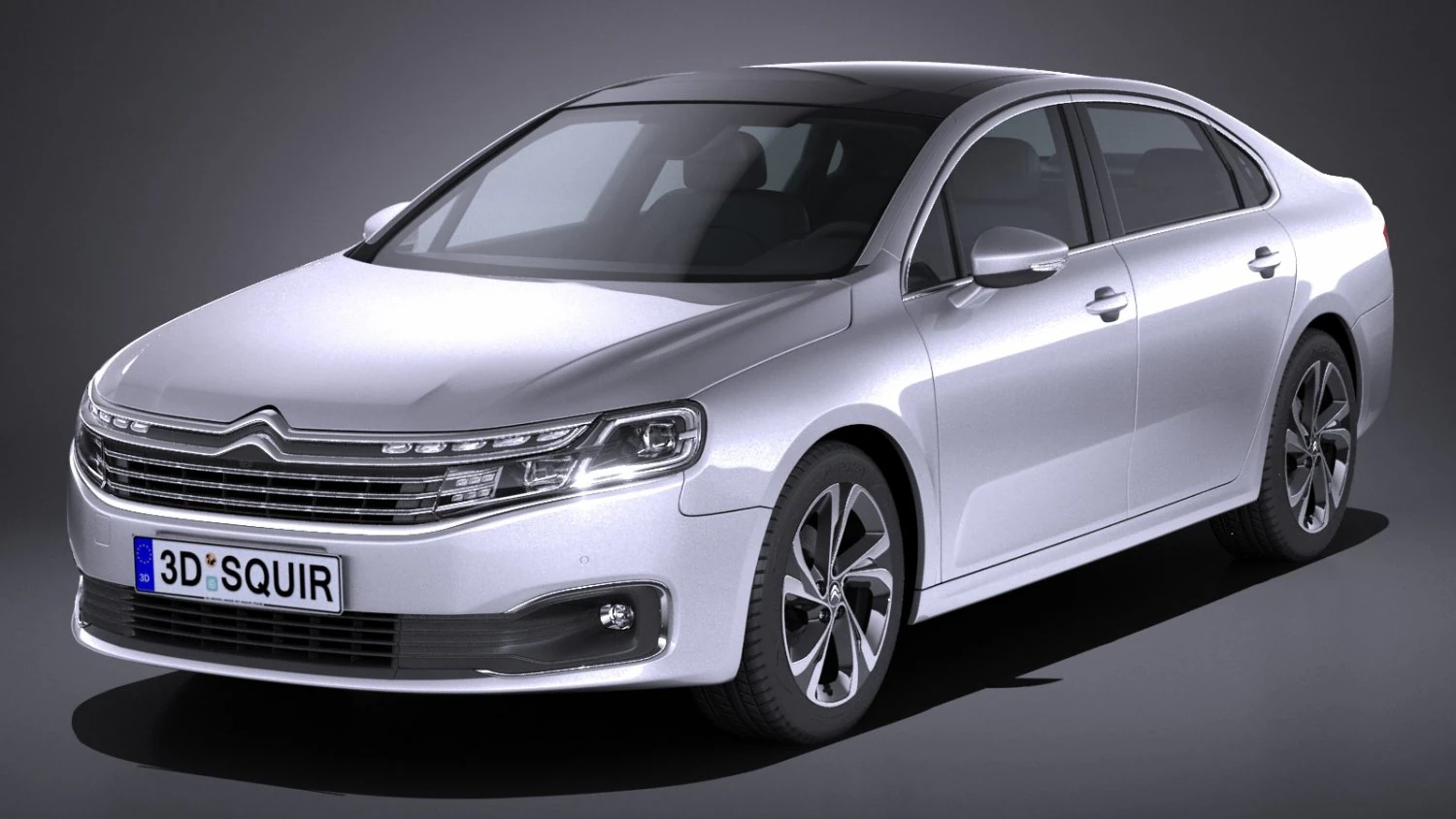 Citroen C6 2017 3D Model .c4d .max .obj .3ds .fbx .stl .blend 