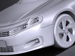 Citroen C6 2017 3D Model
