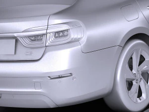 Citroen C6 2017 3D Model