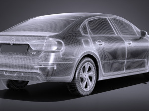 Citroen C6 2017 Model 3D