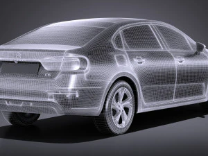 Citroen C6 2017 3D Model