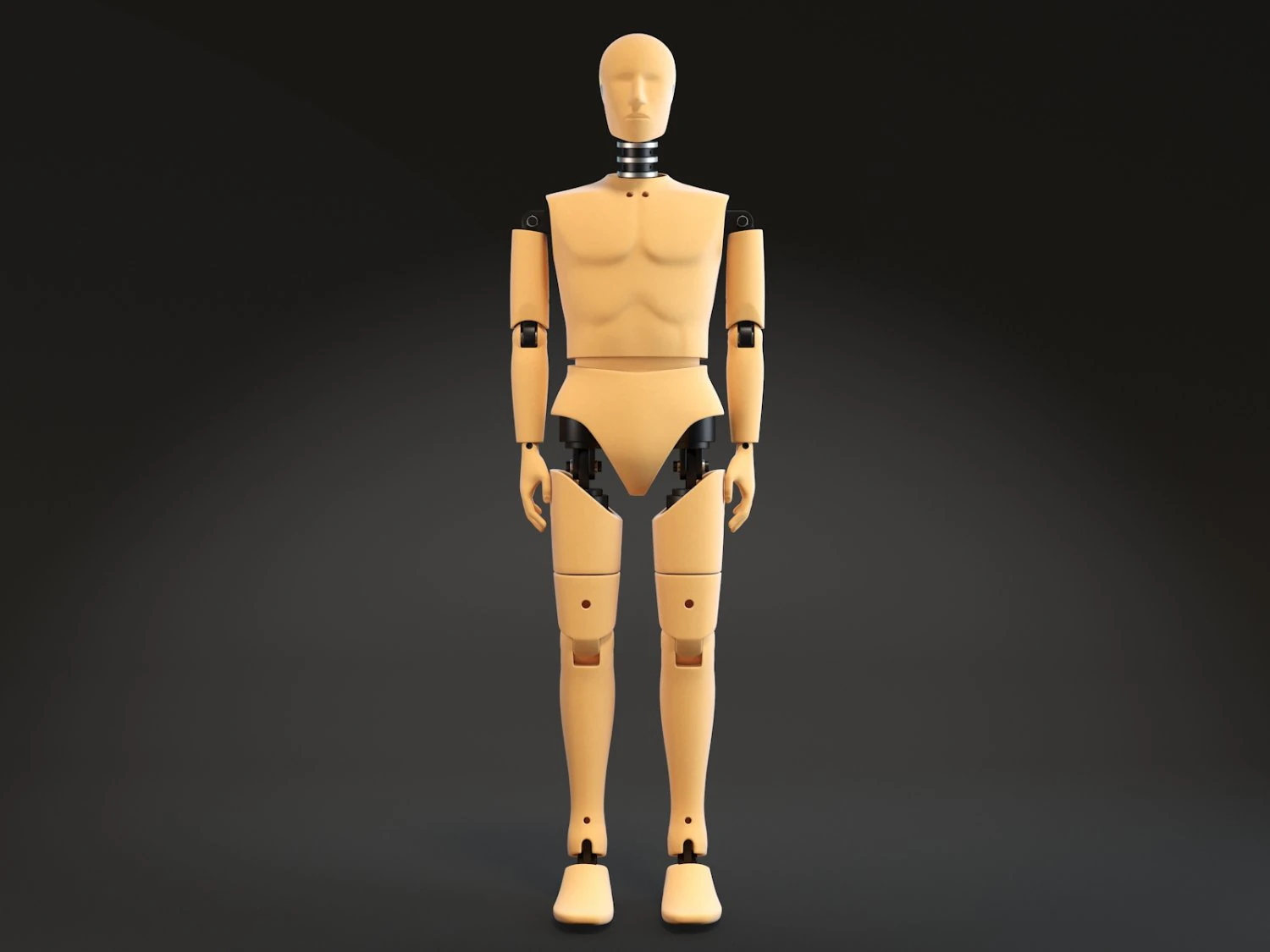 Crash Test Dummy Standing 3D Model .c4d .max .obj .3ds .fbx .stl .blend 