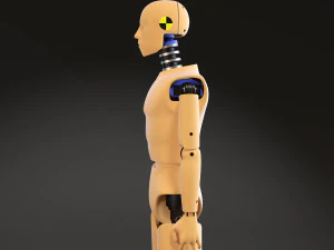 Crash Test Dummy Standing 3D Model