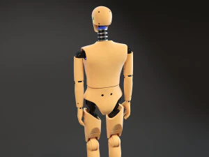 Crash Test Dummy Standing 3D Model