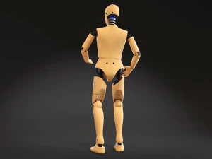 Crash Test Dummy Standing 3D Model