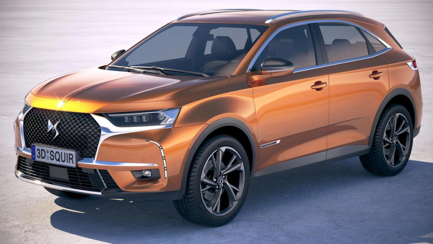 DS 7 Crossback 2018 3D Model .c4d .max .obj .3ds .fbx .stl .blend