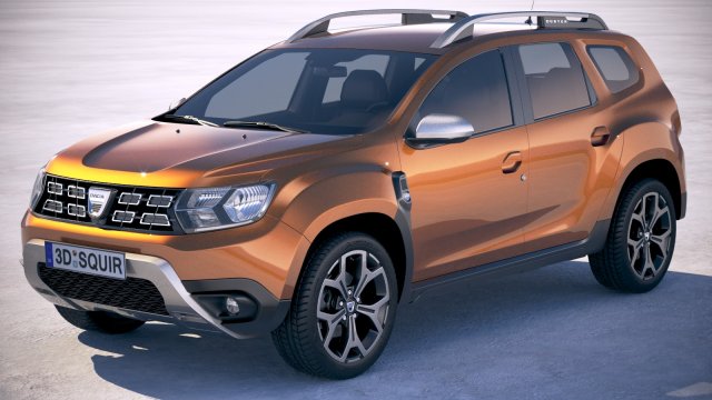 Dacia Duster 2018 Modelo 3D .c4d .max .obj .3ds .fbx .stl .blend