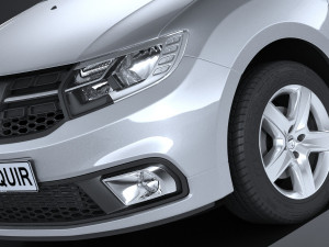 Dacia Sandero 2017 3D 모델