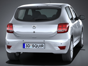 Dacia Sandero 2017 3D 모델