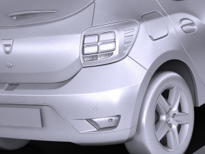 Dacia Sandero 2017 3D 모델