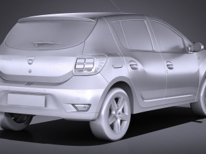 Dacia Sandero 2017 3D 모델