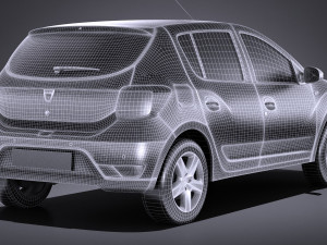 Dacia Sandero 2017 3D 모델