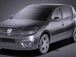 Dacia Sandero 2017 3D 모델