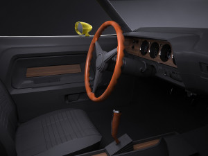 Dodge Challenger 1970 RT lowpoly Modelo 3D