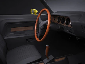 Dodge Challenger 1970 RT lowpoly 3D Model