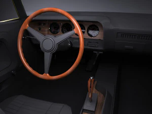Dodge Challenger 1970 RT lowpoly 3D Model